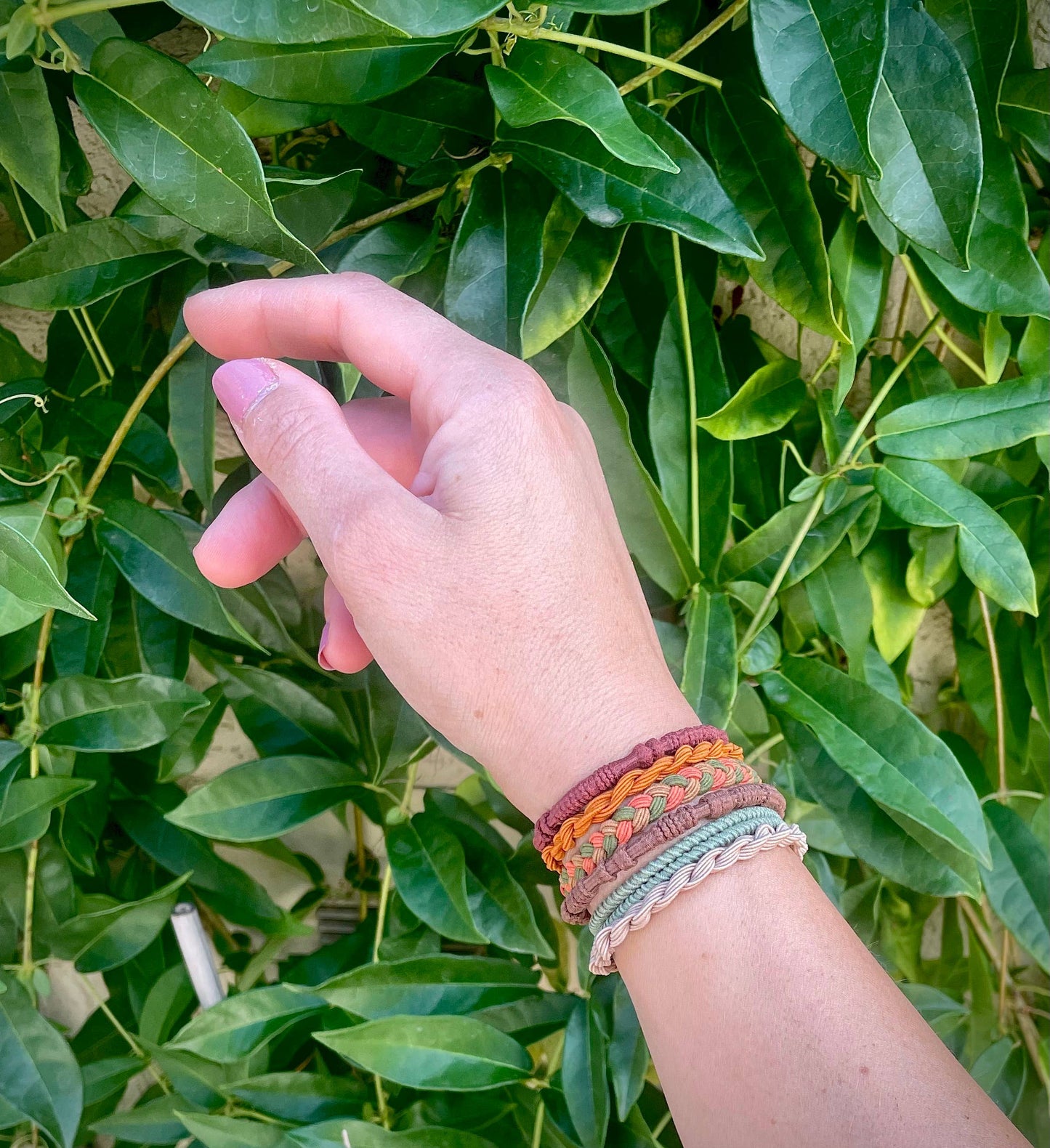 Boho Hair Ties | Tangerine