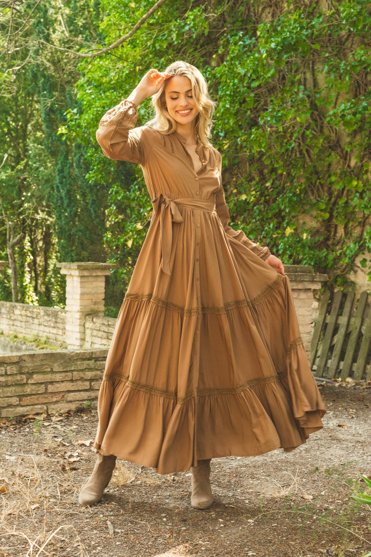 MOCHA JAYNIE MAXI DRESS
