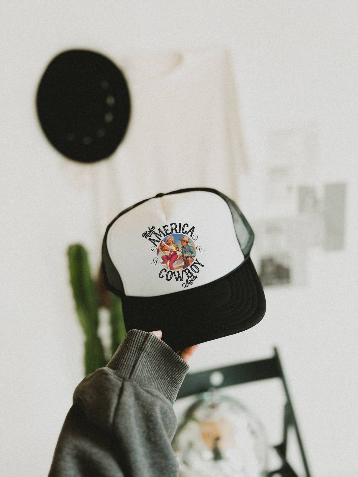 Make America Cowboy Again Trucker Hat