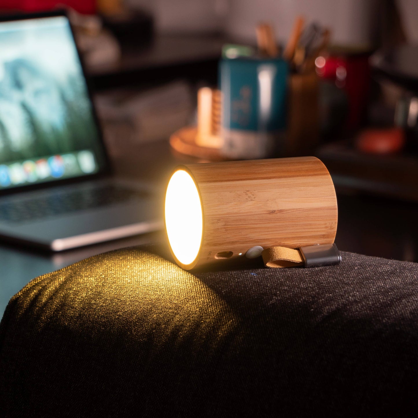 Drum Light Bluetooth Speaker: Beech