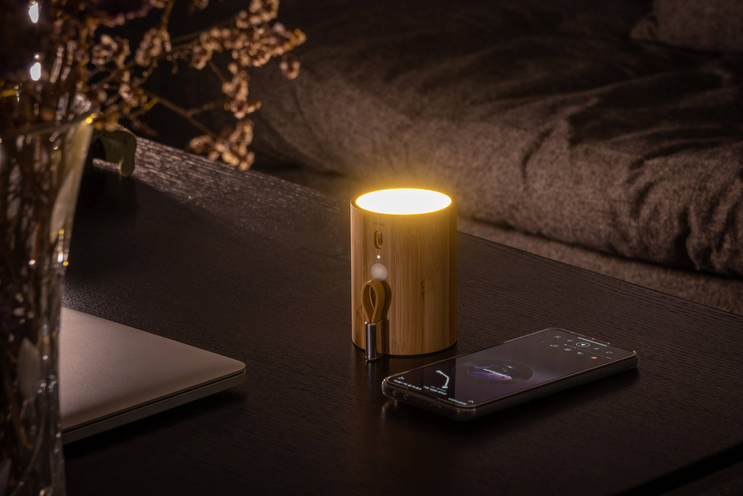 Drum Light Bluetooth Speaker: Beech