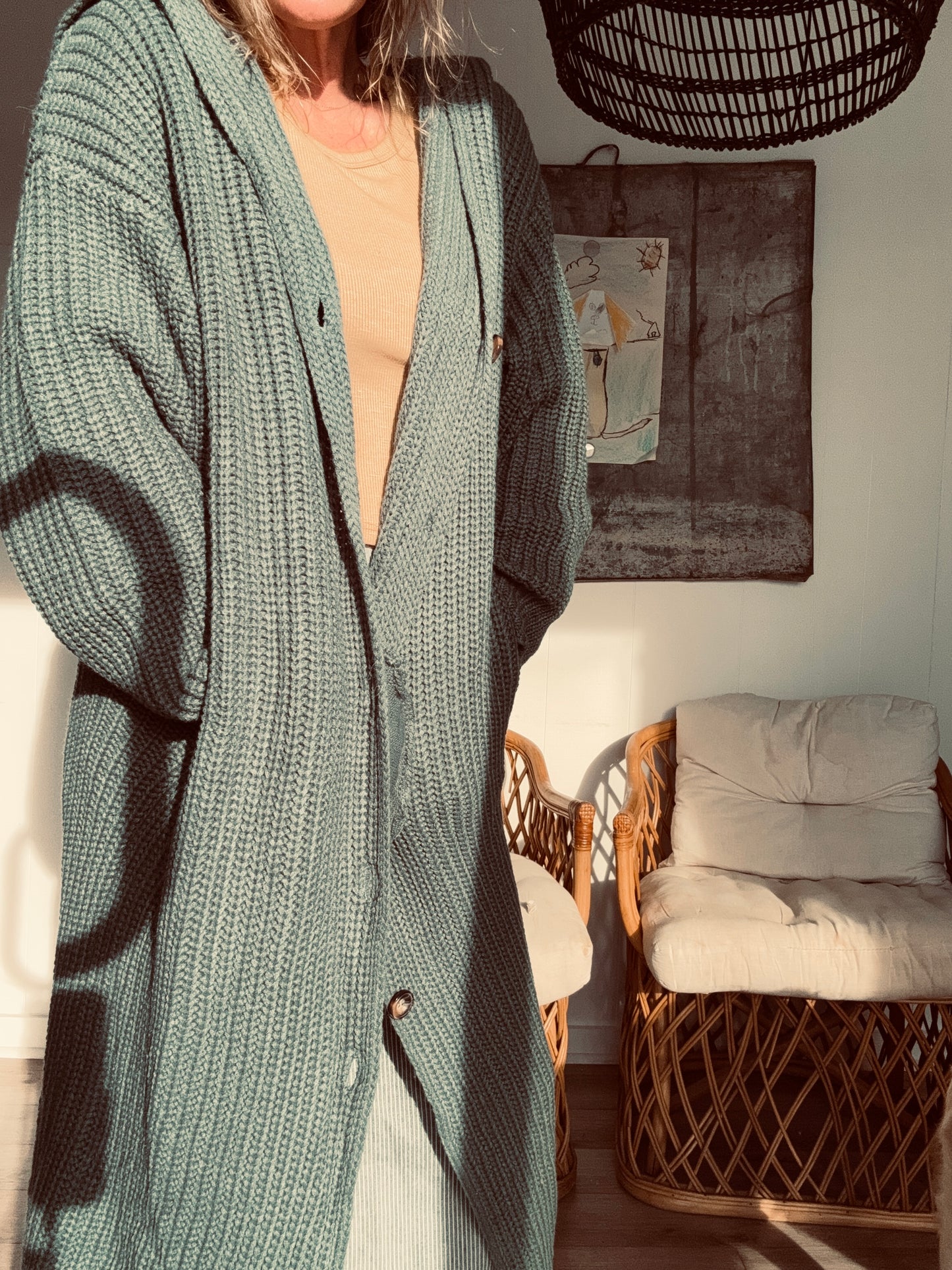 Woven Long Cardi Dreams
