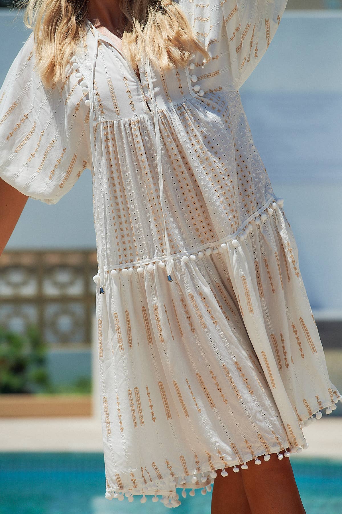 SEASHELL PALACE MIDI DRESS