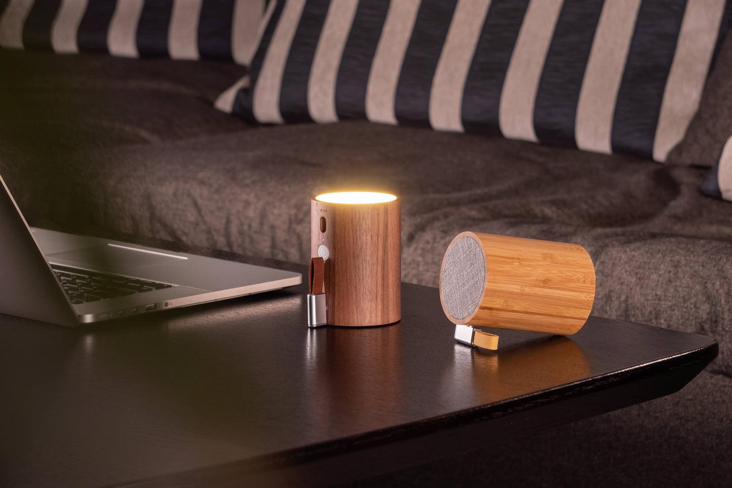 Drum Light Bluetooth Speaker: Beech