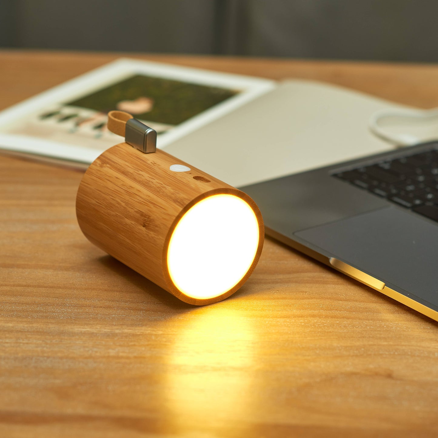 Drum Light Bluetooth Speaker: Beech