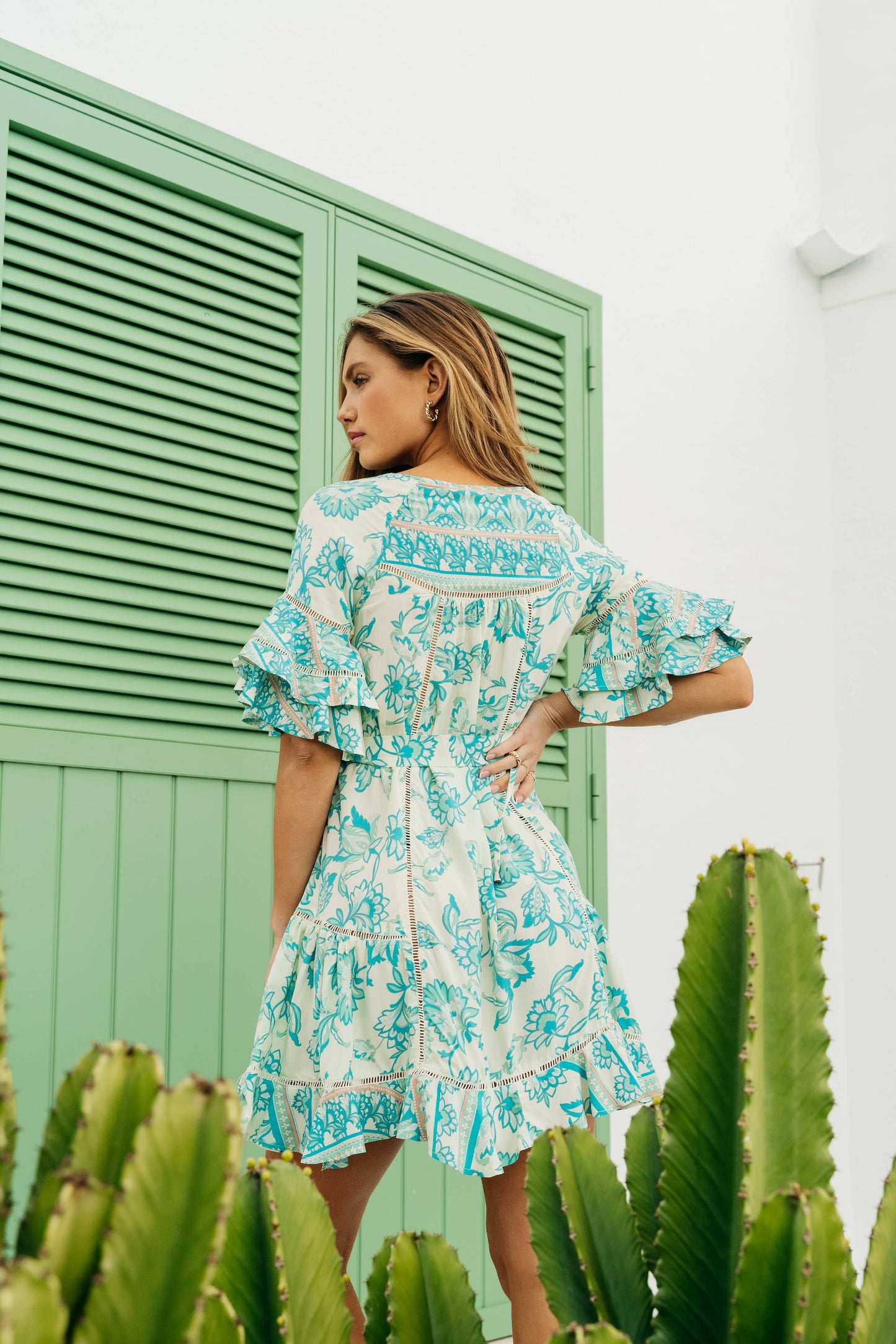 OPAL PRINT THESSY MINI DRESS