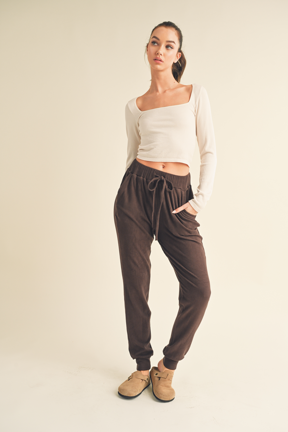Dark Chocolate Soft Brushed Sweats