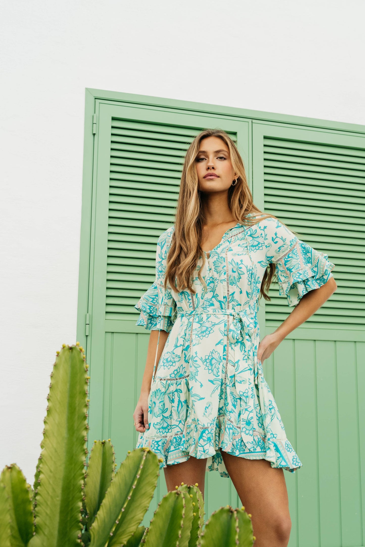 OPAL PRINT THESSY MINI DRESS