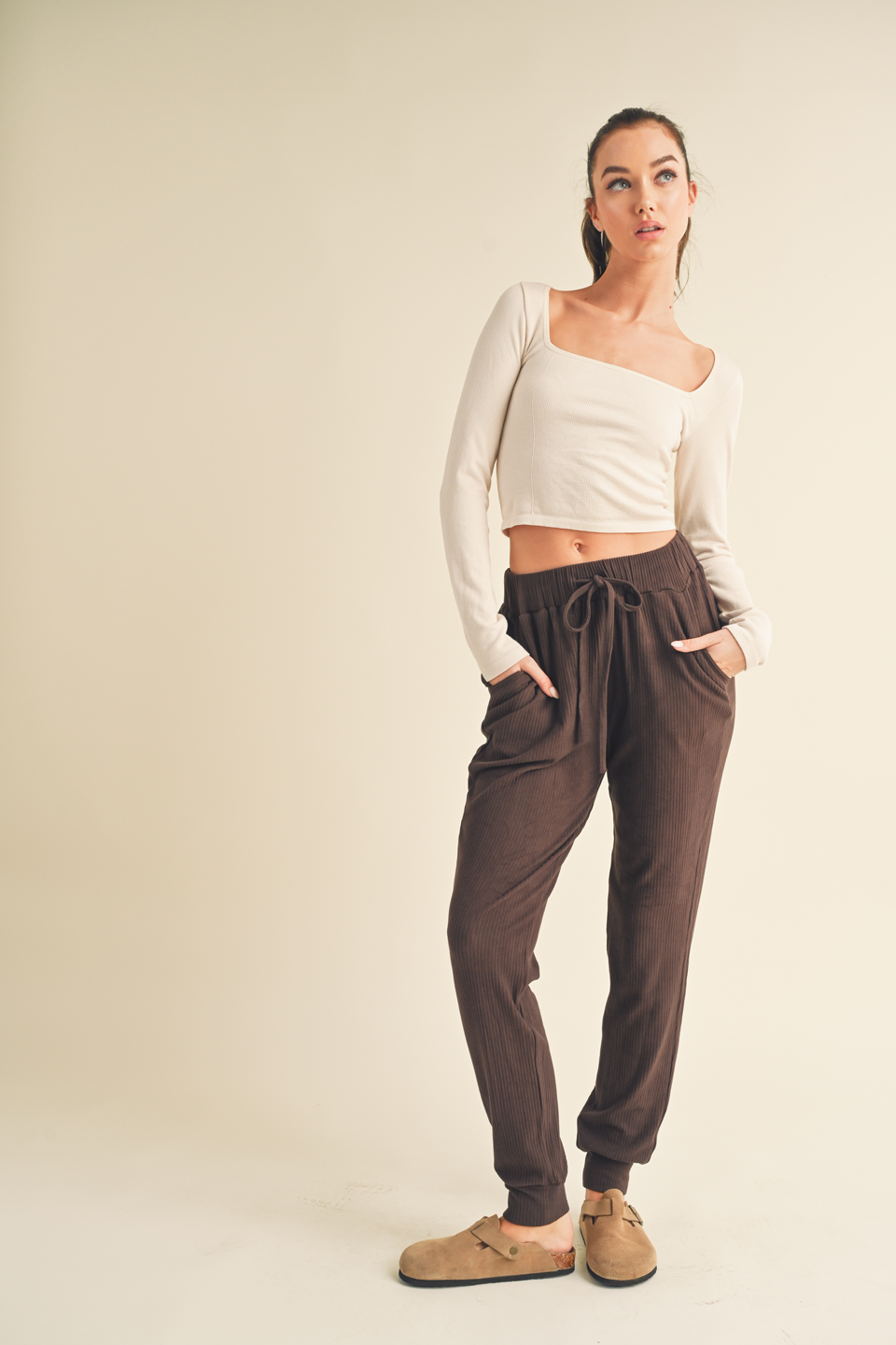 Dark Chocolate Soft Brushed Sweats