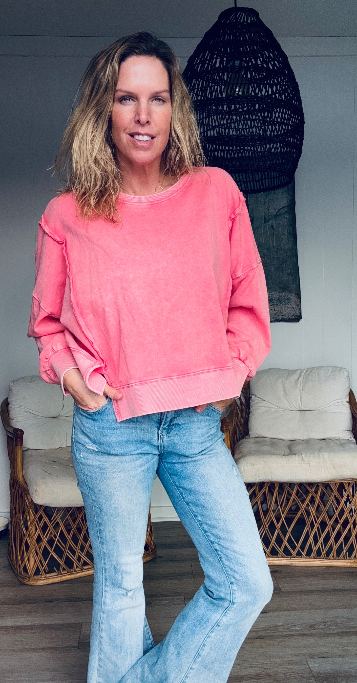 Just a bit of color sweatshirt
