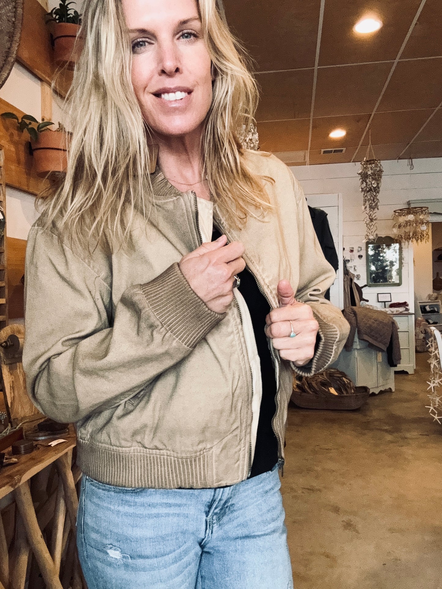 Cameran heart zip up