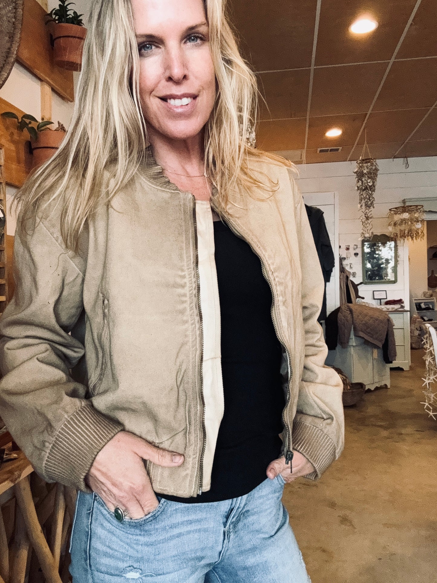 Cameran heart zip up