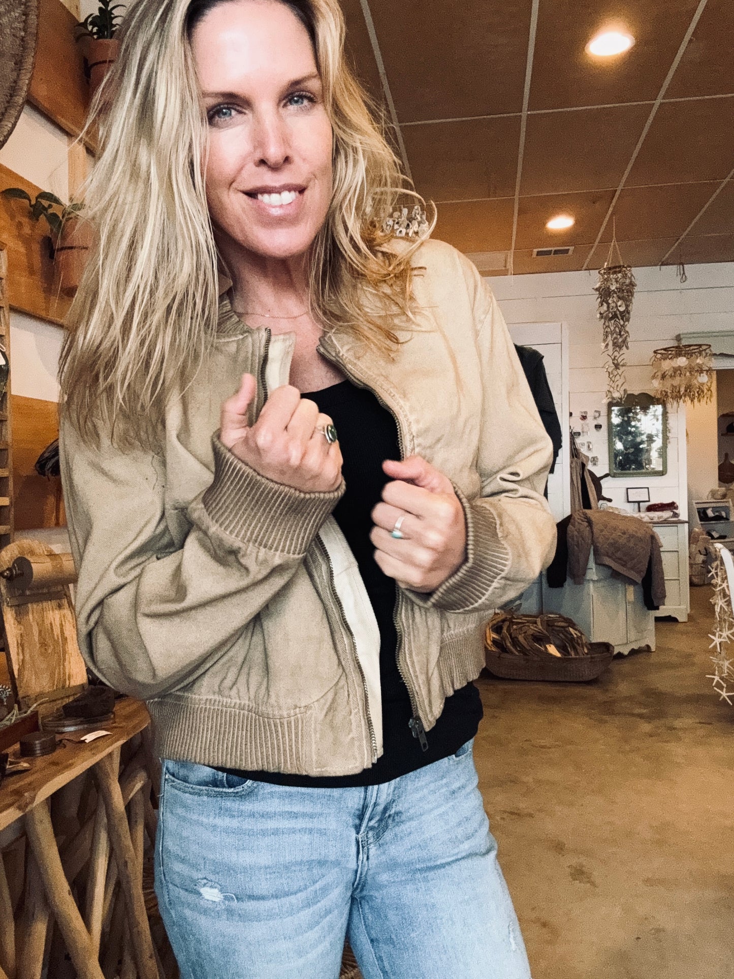 Cameran heart zip up