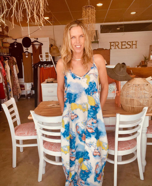 Bucketlist Blue Multi Dress